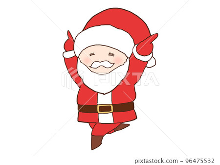 Santa Claus dancing dance smile 96475532