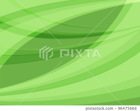Beautiful wave waveform background material / light green 2 96475668