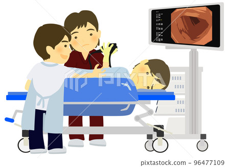 Patients and medical workers who do colon cameras 96477109