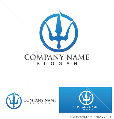 Trident Logo Template vector icon Trident Logo Template vector icon 96477491