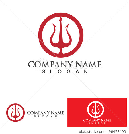 Trident Logo Template vector icon 96477493