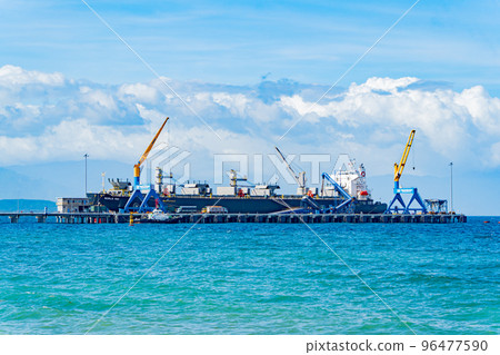 Cargo seaport. 96477590