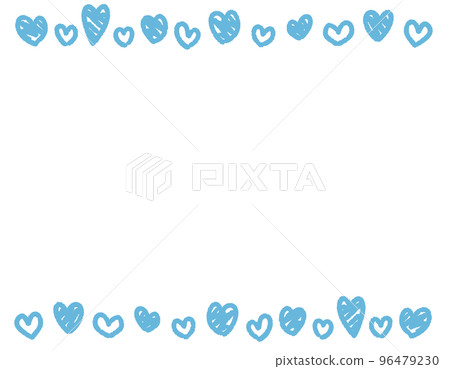 手繪風格心框背景 96479230