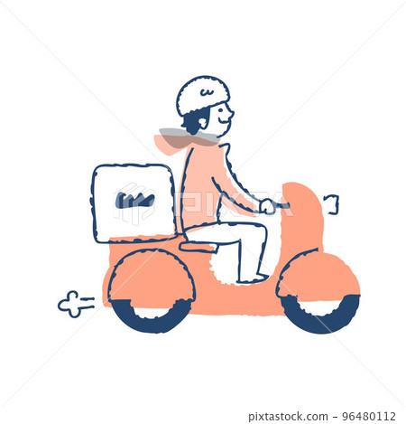騎摩托車送貨的人 騎摩托車送貨的人 96480112