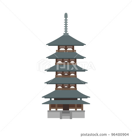 Horyuji's five-storied pagoda Simple 96480904