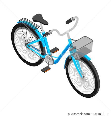 Bicycle Isometric Icon 96481109