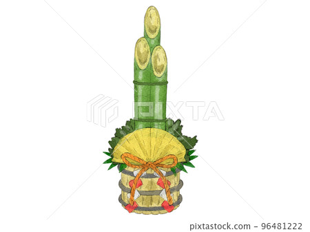 Kadomatsu illustration (watercolor style) Kadomatsu illustration (watercolor style) 96481222