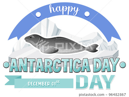 Happy Antarctica day poster design Happy Antarctica day poster design 96482867