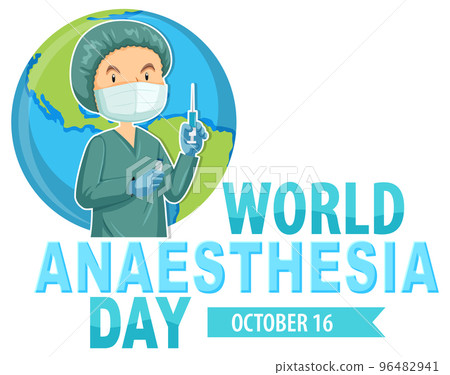 World Anaesthesia Day Logo Design 96482941