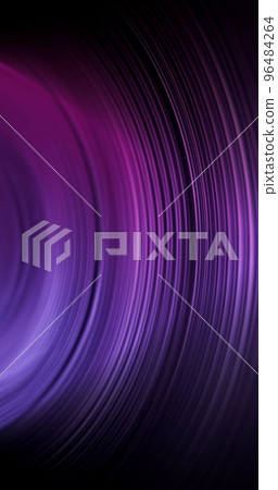 Gradient abstract banner. Music background. Party radiance. Defocused neon purple pink color curve light rays on dark black copy space holographic wallpaper. Gradient abstract banner. Music background. Party radiance. Defocused neon purple pink color curve light rays on dark black copy space holographic wallpaper. 96484264