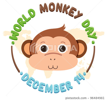 World monkey day poster design 96484981