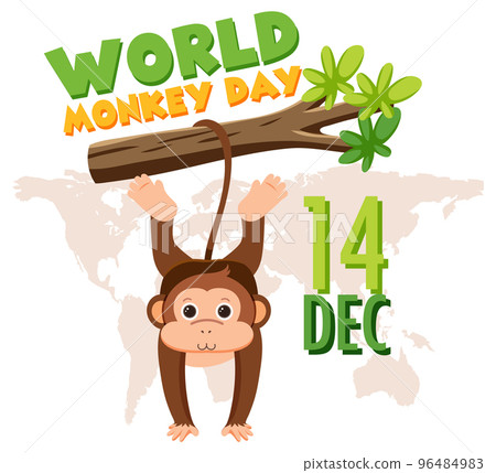 World monkey day poster design World monkey day poster design 96484983