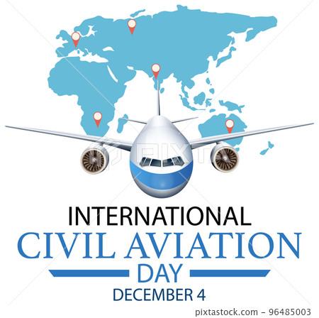 International Civil Aviation Day icon banner International Civil Aviation Day icon banner 96485003