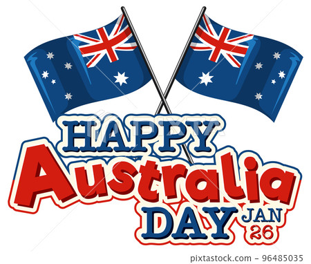 Happy Australia Day Banner Design Happy Australia Day Banner Design 96485035