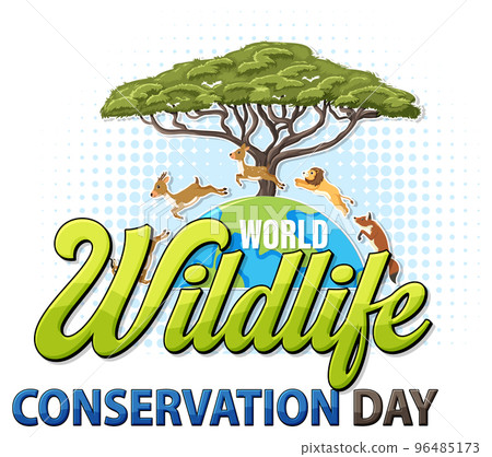 World wildlife conservation day banner design World wildlife conservation day banner design 96485173