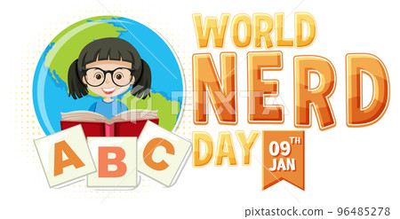 World nerd day banner design World nerd day banner design 96485278