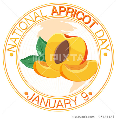 National Apricot Day Poster Design National Apricot Day Poster Design 96485421