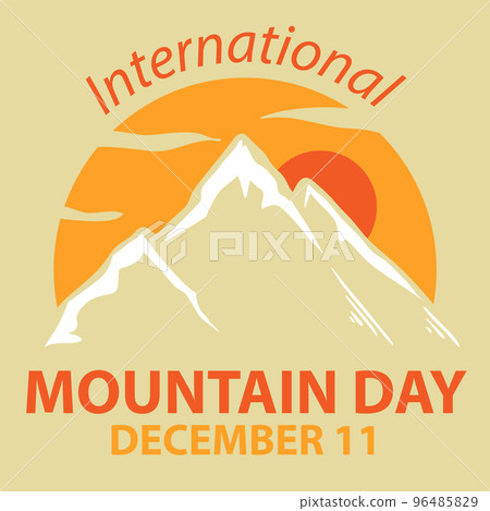International mountain day text for poster design International mountain day text for poster design 96485829
