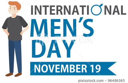 International mens day for poster or banner design International mens day for poster or banner design 96486365