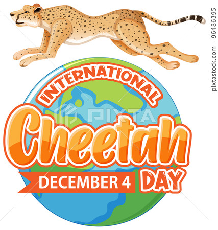 International cheetah day poster or banner design International cheetah day poster or banner design 96486395