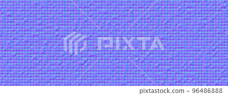 Normal map of swimming pool mosaic tile seamless pattern Normal map of swimming pool mosaic tile seamless pattern 96486888