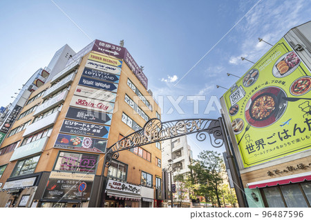 In front of Kawasaki Station, the entrance of La Cittadella on the Shinkawa Street side [Kanagawa Prefecture/Kawasaki City] 96487596