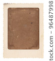 Old photo frame. Vintage paper. Retro card 96487998