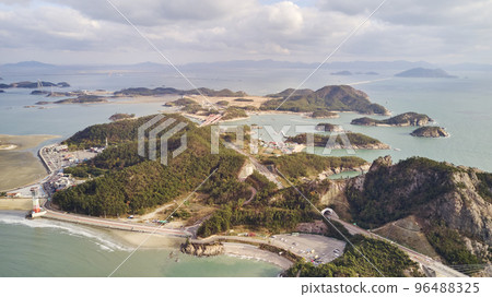 Seonyudo Island, Munyeo Island, Seonyugyo Bridge, Gogunsan Islands, Gunsan City, Jeonbuk Seonyudo Island, Munyeo Island, Seonyugyo Bridge, Gogunsan Islands, Gunsan City, Jeonbuk 96488325