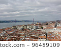 Photo of the city of Lisbon, the capital of Portugal, facing the 25th of April Bridge 96489109