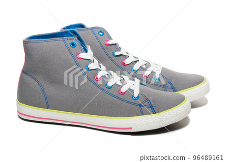 shoes on a white background shoes on a white background 96489161