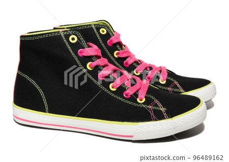 shoes on a white background shoes on a white background 96489162