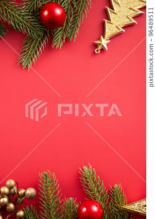 christmas background top view decoration christmas tree Christmas background クリスマスバック christmas background top view decoration christmas tree Christmas background クリスマスバック 96489511
