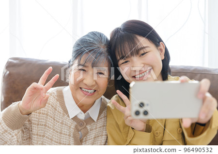 High school girls and senior women High school girls and senior women 96490532