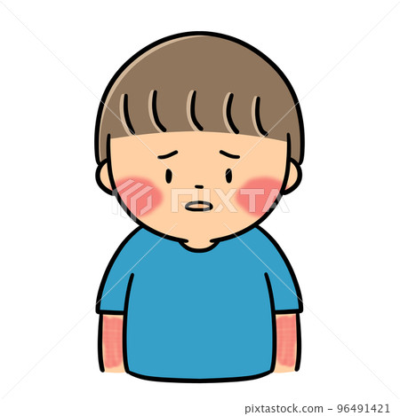 Child with apple disease (boy) Child with apple disease (boy) 96491421