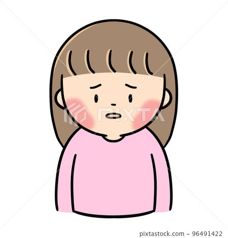 Child with apple disease (female) Child with apple disease (female) 96491422