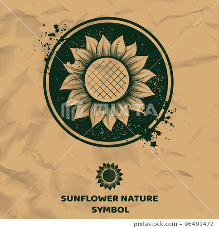 Paper eco sunflower nature icon Paper eco sunflower nature icon 96491472
