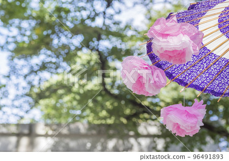 Chestnut Festival Umbrella Flower Decoration Japanese Umbrella Kagura Edo no Sato Kagura Okunitama Shrine Chestnut Stall Chestnut Festival Umbrella Flower Decoration Japanese Umbrella Kagura Edo no Sato Kagura Okunitama Shrine Chestnut Stall 96491893