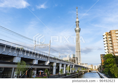 Sumida Ward, Tokyo Tokyo Sky Tree and Tobu Isesaki Line 96492623