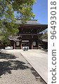 Scenery of a shrine in the blue sky 96493018