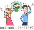 Father and mother looking for a lost child 96493430