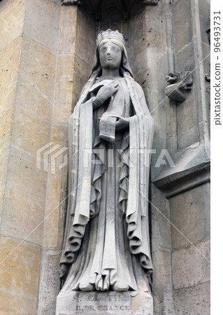 Saint Clotilde statue, Saint Germain l'Auxerrois church, Paris 96493731