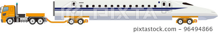 bullet train transport truck 96494866