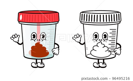Cute funny container for analysis character outline cartoon illustration for coloring book. Vector container for analysis hand drawn traditional cartoon vintage, retro, character Cute funny container for analysis character outline cartoon illustration for coloring book. Vector container for analysis hand drawn traditional cartoon vintage, retro, character 96495216