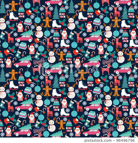 Set of Christmas and New Year symbols 96496796