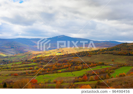 Colorful autumn mountain landscape Alps 96498456