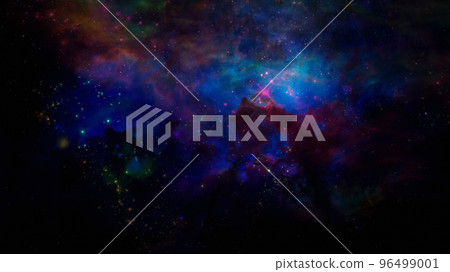 Purple blue space Purple blue space 96499001