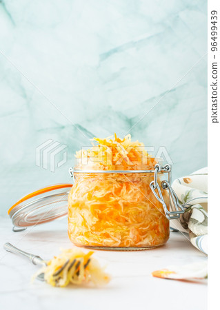 Fermented cabbage with carrots 96499439