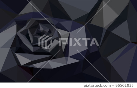 Low poly black, dark rose background, luxury monochrome wallpaper, rich backdrop for card, black friday, valentine's day 96501035