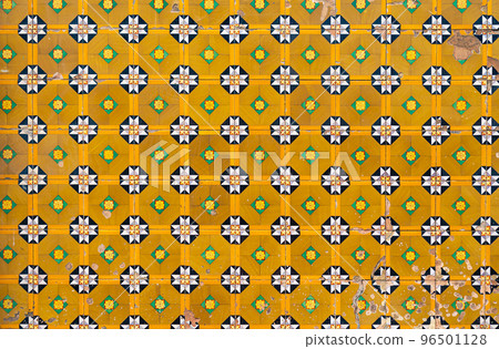 Traditional portuguese tile Azulejo wall Traditional portuguese tile Azulejo wall 96501128