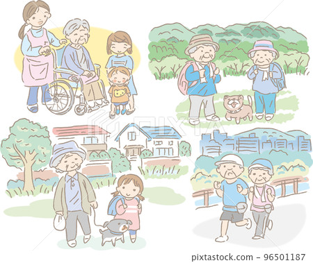 The life of elderly people The life of elderly people 96501187
